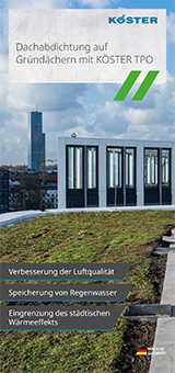 Dachabdichtung auf
Gründächern mit KÖSTER TPO